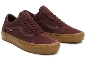 chaussures Vans Skate Old Skool - Dark Red/Gum - men´s